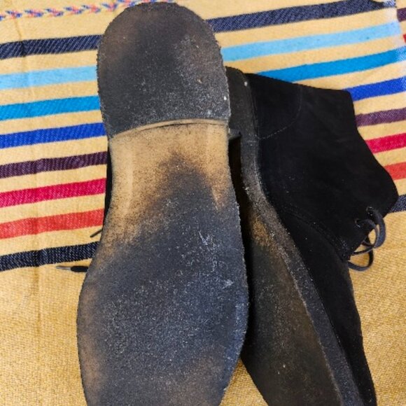 Mens Clarks Black Desert Boots - Picture 7 of 7